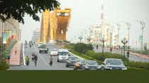 Đoàn xe của Tổng thống Nga trên đường phố Đà Nẵng