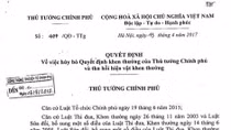 Thủ tướng chính thức hủy khen thưởng với Trịnh Xuân Thanh