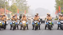 Kiểm tra công tác đảm bảo ATGT bảo vệ Đại hội Đảng