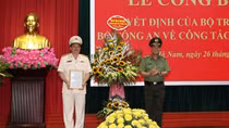 Công bố Quyết định của Bộ trưởng Bộ Công an về công tác cán bộ
