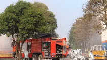 Công an Hà Nội diễn tập chữa cháy tại Tổng kho xăng dầu Đức Giang
