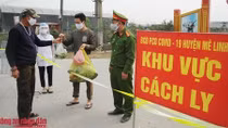Đảm bảo ANTT tại thôn cách ly Hạ Lôi