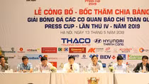 Bốc thăm chia bảng Giải bóng đá Press Cup 2019