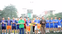 Đoàn Thanh niên Báo CAND và Trung đoàn Cảnh sát Bảo vệ mục tiêu Giao lưu bóng đá
