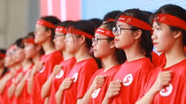Nghìn người xếp hình kêu gọi hiến máu tri ân