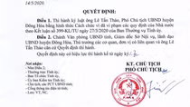 Vi phạm về quản lý đất đai, một Phó Chủ tịch huyện bị cách chức	