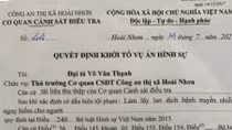Khởi tố vụ án “Làm lây lan dịch bệnh” ở thị xã Hoài Nhơn