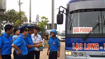 Thực hiện cắm biển dừng đỗ, xây dựng phần mềm giám sát xe khách Hà Nội- Hải Phòng