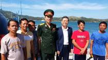 5 ngư dân của Phú Yên đã lên tàu rời Philippines