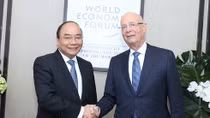 Thủ tướng Nguyễn Xuân Phúc tiếp Chủ tịch WEF