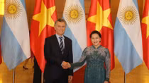 Chủ tịch Quốc hội Nguyễn Thị Kim Ngân hội kiến Tổng thống Argentina Mauricio Macri 