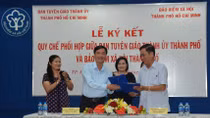 Ban Tuyên giáo Thành ủy và BHXH TP Hồ Chí Minh ký kết quy chế phối hợp