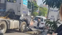 Tài xế xe ôm tử vong sau va chạm với xe bồn 