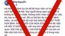  Facebook Hằng Nguyễn đăng thông tin gây hoang mang trong nhân dân