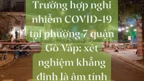 Trường hợp nghi nhiễm COVID-19 Gò Vấp có kết quả âm tính