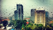 Mưa rào và giông từ Bắc vào Nam