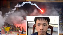 Cổ động viên bắn pháo sáng ở sân Hàng Đẫy lĩnh 4 năm tù