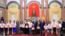 Chủ tịch nước Trần Đại Quang gặp mặt đại biểu trẻ em có hoàn cảnh đặc biệt tiêu biểu toàn quốc