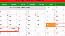 Dịp Tết Dương lịch 2019 học sinh Hà Nội được nghỉ 3 - 4 ngày