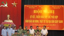 Ký kết Quy chế phối hợp đảm bảo ANTT địa bàn giáp ranh