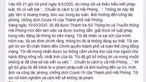 Tung tin "cách ly cả Hải Phòng" người phụ nữ bị phạt 10 triệu