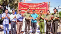 Khởi công xây nhà tình nghĩa tặng cán bộ, chiến sỹ