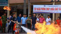 Nâng cao kiến thức PCCC cho cán bộ, sinh viên ĐHQG Hà Nội