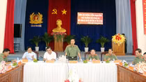 Lãnh đạo Bộ Công an kiểm tra công tác tại Công an Cà Mau