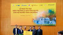 “Bầu Hiển” ủng hộ 5 tỷ đồng xây điểm trường và nhà tình nghĩa cho người nghèo tỉnh Cao Bằng