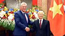 Lãnh đạo Đảng, Nhà nước gửi điện mừng Quốc khánh Cuba và kỷ niệm lần thứ 55 cách mạng Palestine