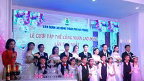 Đám cưới tập thể 5 cặp đôi công nhân Hải Phòng