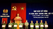 Công an Hải Phòng gặp mặt nhân kỷ niệm 70 năm ngày Thương binh liệt sỹ