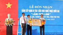 Đón nhận bằng xếp hạng di tích kiến trúc nghệ thuật quốc gia “Lẫm Phú Lâm”