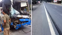 Tài xế dũng cảm cứu hàng chục hành khách trong xe đổ đèo mất phanh