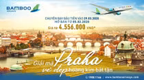 Bay thẳng Việt Nam – Séc giá từ hơn 4,5 triệu đồng với Bamboo Airways