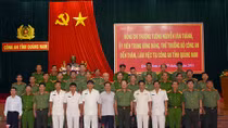 Thứ trưởng Nguyễn Văn Thành thăm và làm việc tại Công an Quảng Nam