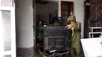 Công an Nghệ An tăng cường lực lượng giúp dân ứng phó mưa lũ lớn