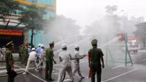 Chung kết Hội thi nghiệp vụ chữa cháy và cứu hộ tại các tòa chung cư cao tầng