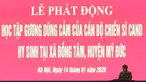 Phát động đợt học tập gương chiến đấu dũng cảm của ba liệt sĩ hi sinh tại Đồng Tâm