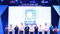 Vinh danh các công trình, sáng kiến trong 'Tri thức trẻ vì giáo dục' năm 2019