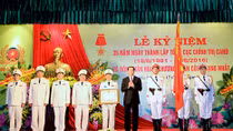 Chủ tịch nước Trần Đại Quang dự Lễ mít tinh kỷ niệm 35 năm Ngày truyền thống Tổng cục Chính trị CAND
