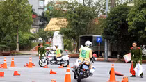 Hội thi lái xe an toàn Học viện CSND