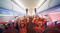 Máy bay Vietjet bắt đầu hành trình "Tôi yêu Tổ quốc tôi"
