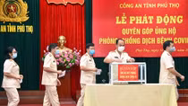 Công an Phú Thọ quyên góp ủng hộ phòng, chống dịch COVID-19