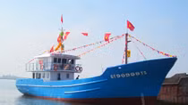 Quảng Trị hạ thủy thêm 3 con tàu cá vỏ thép
