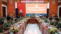 Thứ trưởng Trần Quốc Tỏ làm việc với Công an tỉnh Nghệ An