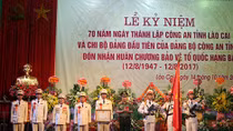 Công an tỉnh Lào Cai đón nhận Huân chương Bảo vệ Tổ quốc Hạng Ba