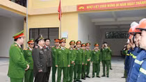 Lãnh đạo Bộ Công an kiểm tra công tác PCCC tại Hà Nội