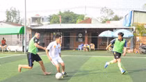 Giao lưu đội bóng Báo CAND với Liên quân Báo chí ĐBSCL