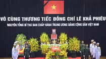 Cử hành trọng thể lễ viếng Nguyên Tổng Bí thư Lê Khả Phiêu